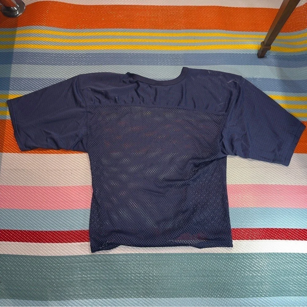 Riddell Webster Navy Blue‎ Vintage Cropped Mesh Football Jersey Men’s L/XL